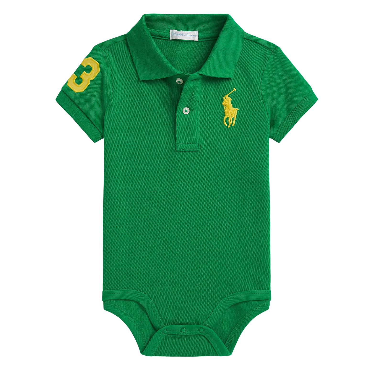 Polo Ralph Lauren Big Pony Cotton Polo Bodysuit 3-12M